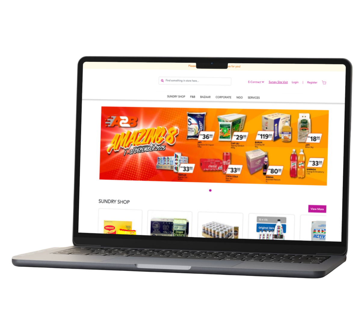 B2B E-commerce Interface Preview